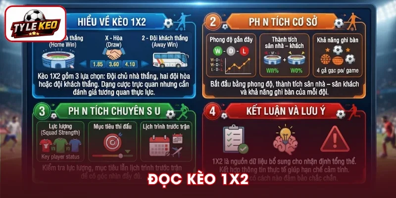 Cách phân tích tỷ lệ kèo bóng đá 1X2 đơn giản