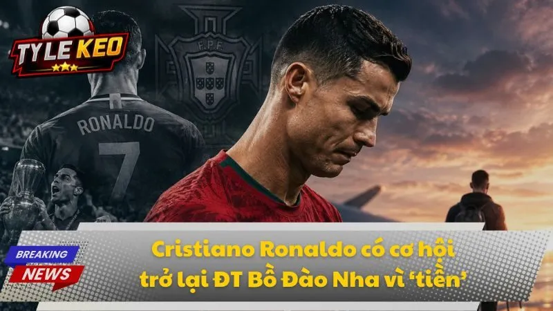 Cristiano Ronaldo có cơ hội trở lại tuyển Bồ Đào Nha vì ‘tiền’